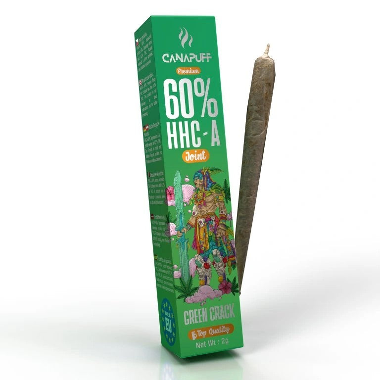 Green Crack 60% HHCA - CanaPuff -  1ml - Preroll