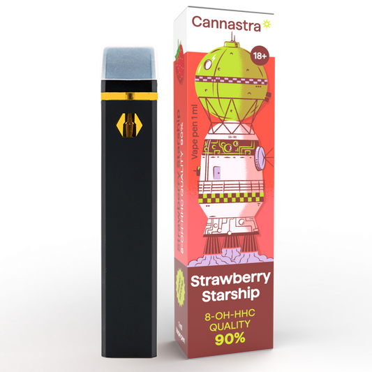 Strawberry Starship 90% 8-OH-HHC - Cannastra -  1ml - Vape