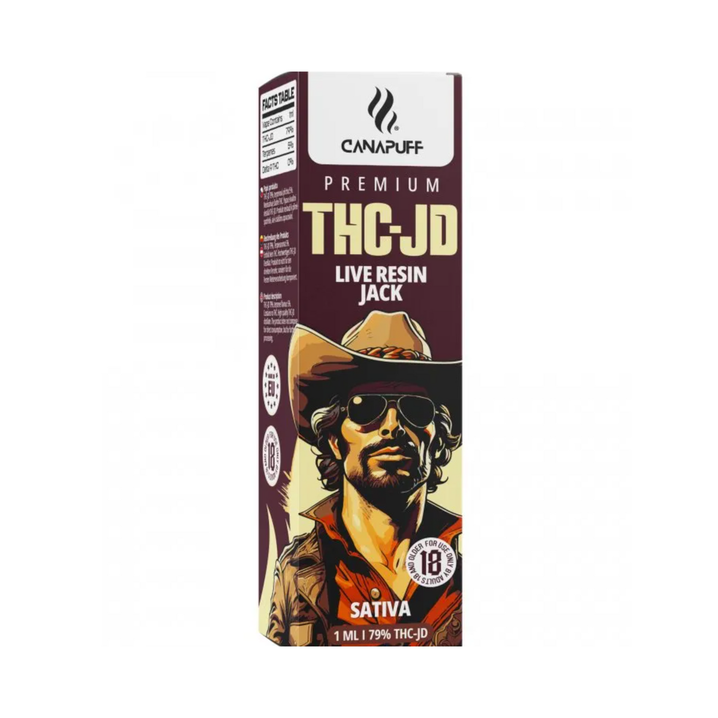 Jack 79% - THC-JD - Canapuff - Vape - 1ml